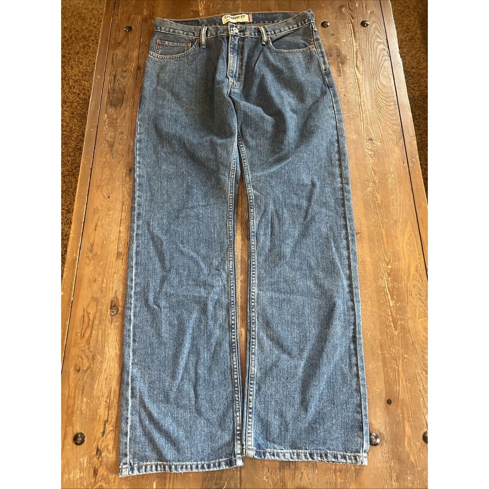 Vintage Levis 505 Blue Jeans Straight Fit Size 34Wx32L
